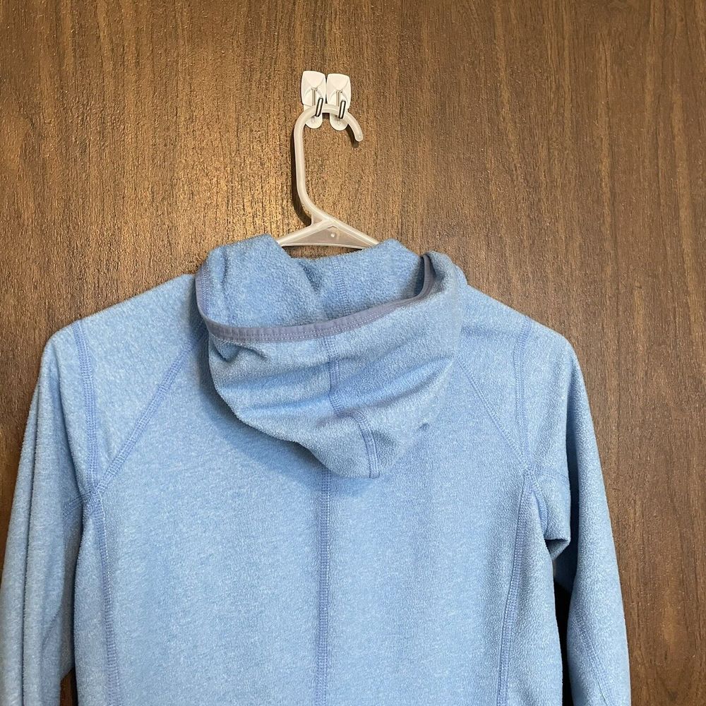 The North Face TKA 100 Womens Small Blue Fleece Masonic Hoodie Full Zip Jacket - Picture 7 of 9